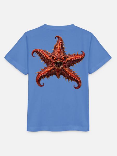 Unheimlicher Albtraum-Seestern - Stanley/Stella Kinder T-Shirt MINI CREATOR  - Blau