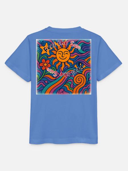 Feel the Sun - Sommer Design - Stanley/Stella Kinder T-Shirt MINI CREATOR - Blau
