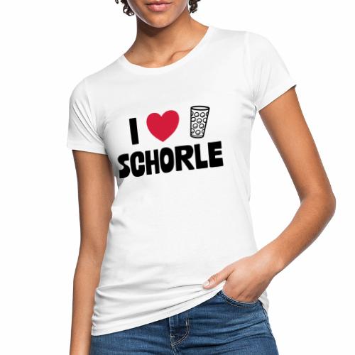 I love Schorle & Dubbe Schobbe - Frauen Bio-T-Shirt