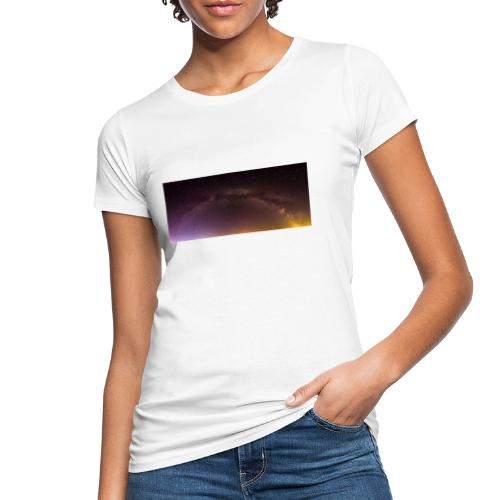 Milchstraße Panorama - Frauen Bio-T-Shirt