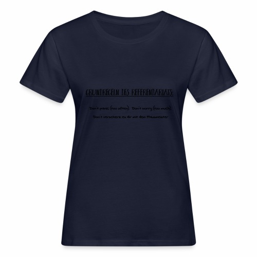 Grundregeln des Referendariats - Frauen Bio-T-Shirt