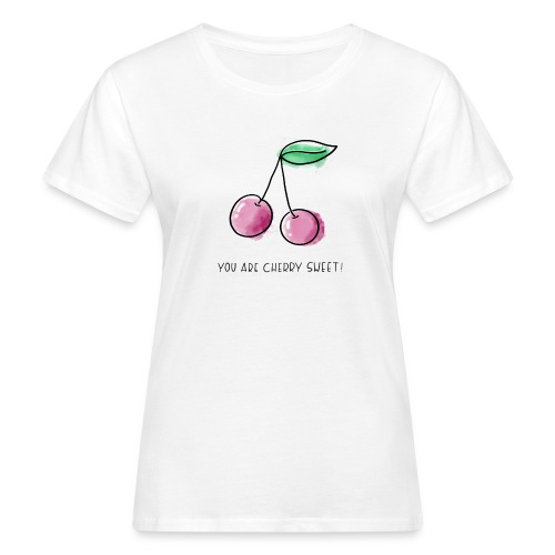 Fruit Puns n°1 Cherry Sweet - Frauen Bio-T-Shirt