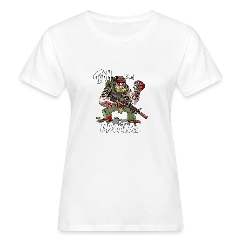 TEAM DROITARD - T-shirt bio Femme blanc