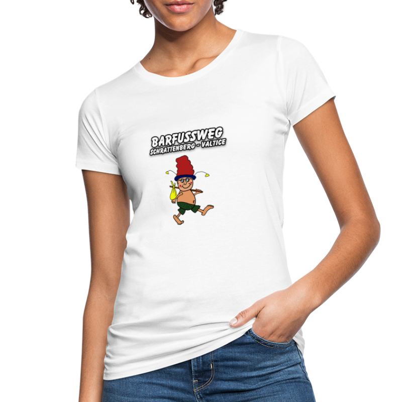 Barfussweg mit Logo - Frauen Bio-T-Shirt