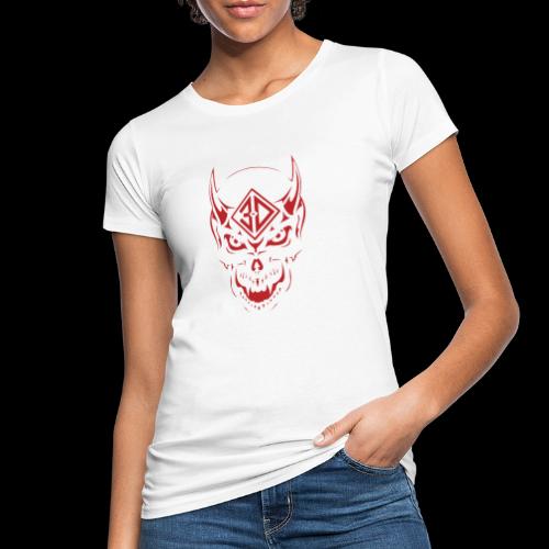 devil skull red - T-shirt bio Femme