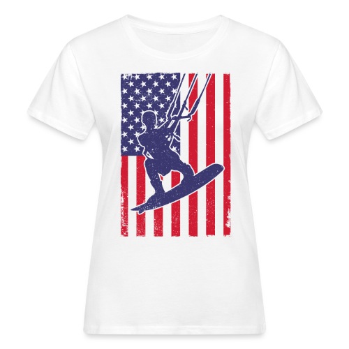 Kitesurfer USA - Frauen Bio-T-Shirt