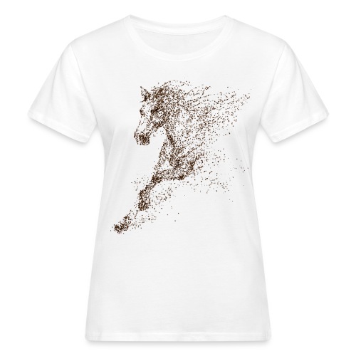Vorschau: Pixel Horse brown - Frauen Bio-T-Shirt
