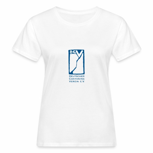 DCV T-Shirt Gründungslogo Blau und Schrift - Frauen Bio-T-Shirt
