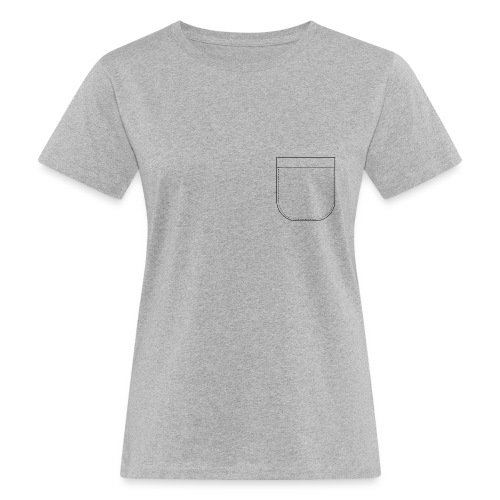 Drawn pocket - T-shirt ecologica da donna
