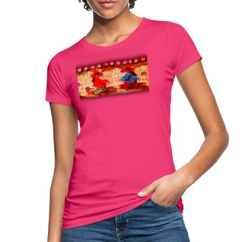Dos Paisanitas tejiendo telar inka - Frauen Bio-T-Shirt