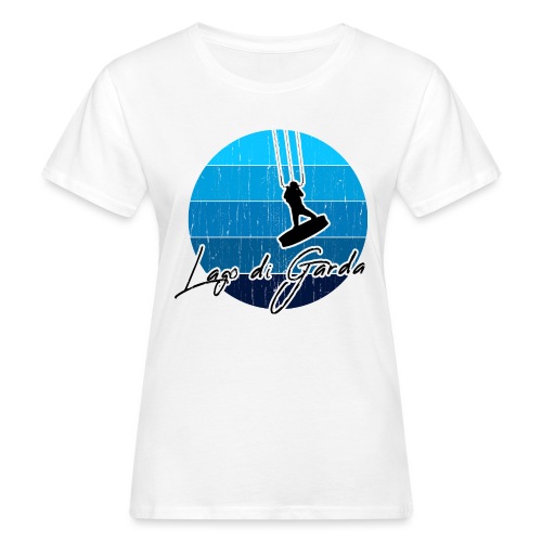 Kitesurfer, Kiten, Kitesurfing am Gardasee/Italien - Frauen Bio-T-Shirt