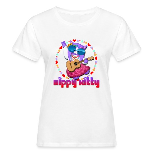 Hippy Kitty - T-shirt ecologica da donna