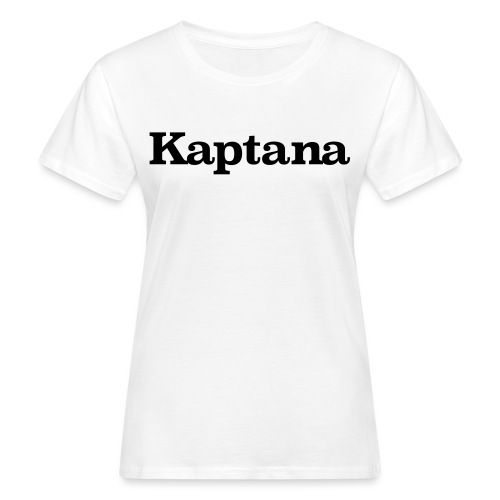 KAPTANA Black Logo - Vrouwen Bio-T-shirt