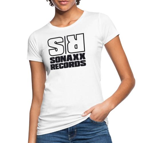 Sonaxx Records Logo schwarz (quadratisch) - Frauen Bio-T-Shirt