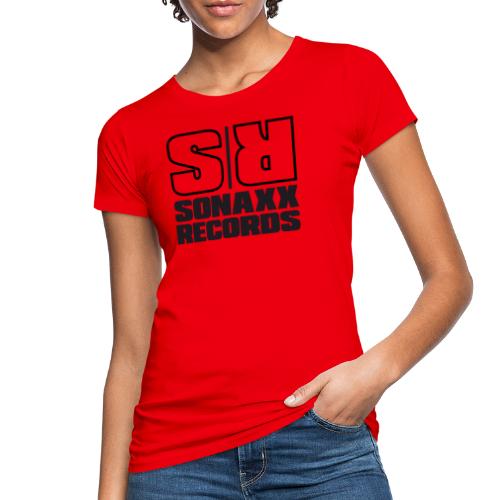 Sonaxx Records Logo schwarz (quadratisch) - Frauen Bio-T-Shirt