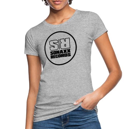 Sonaxx Records Logo schwarz (rund) - Frauen Bio-T-Shirt