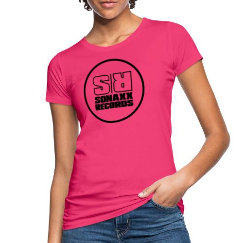 Sonaxx Records Logo schwarz (rund) - Frauen Bio-T-Shirt