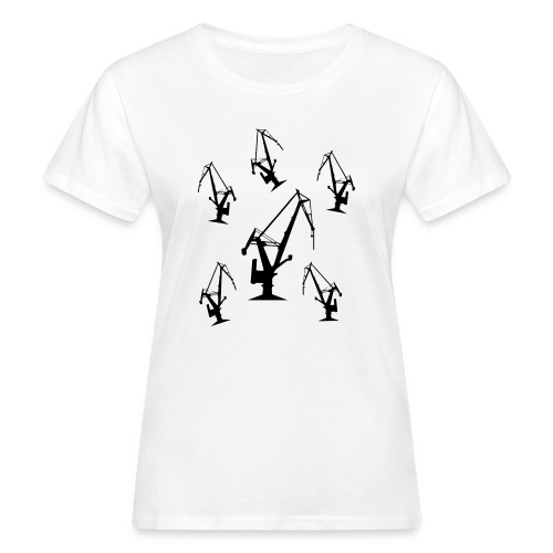 crane patterns - Ekologiczna koszulka damska