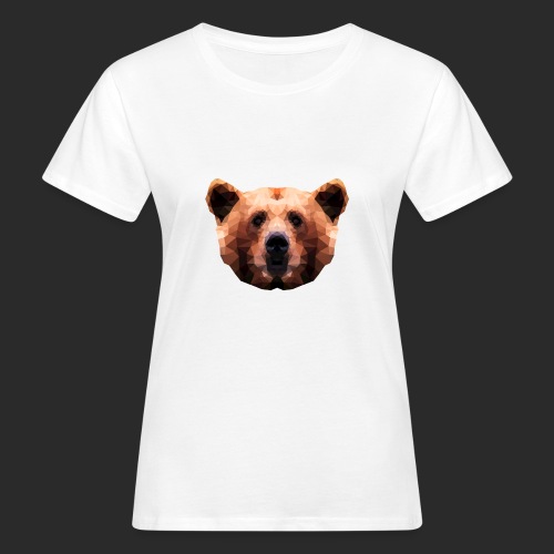 Low-Poly Bear - Frauen Bio-T-Shirt