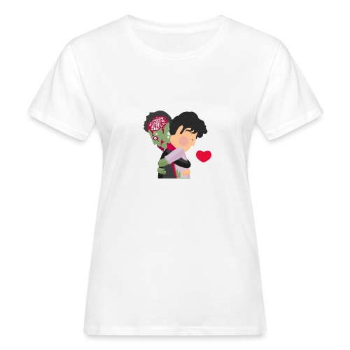 Abbracciccio-05 - T-shirt ecologica da donna