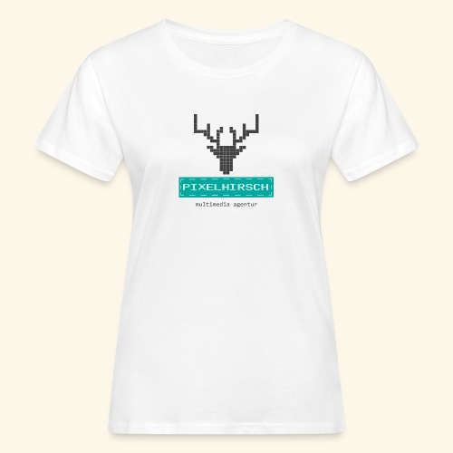 PIXELHIRSCH - Logo - Frauen Bio-T-Shirt
