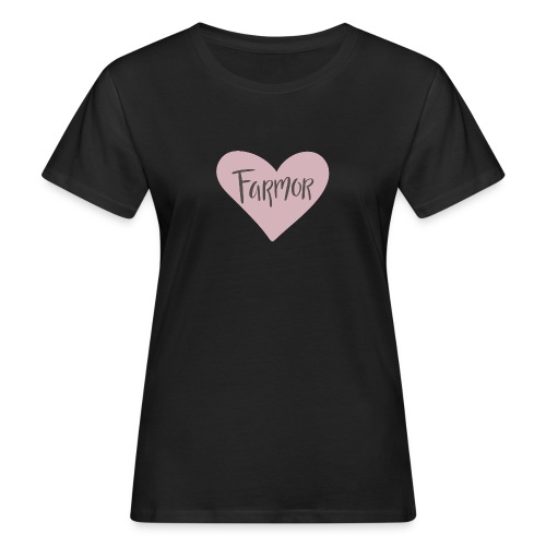 Farmor - hjärta - Ekologisk T-shirt dam
