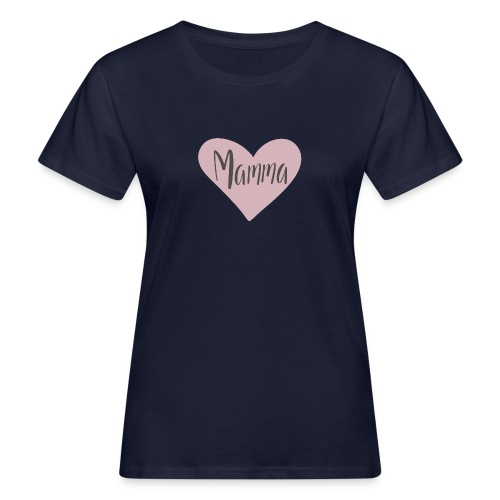 Mamma - hjärta - Ekologisk T-shirt dam