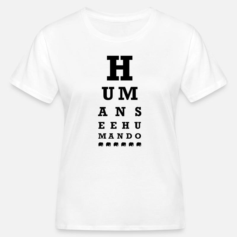 Human see human do - Women's Organic T-Shirt - white