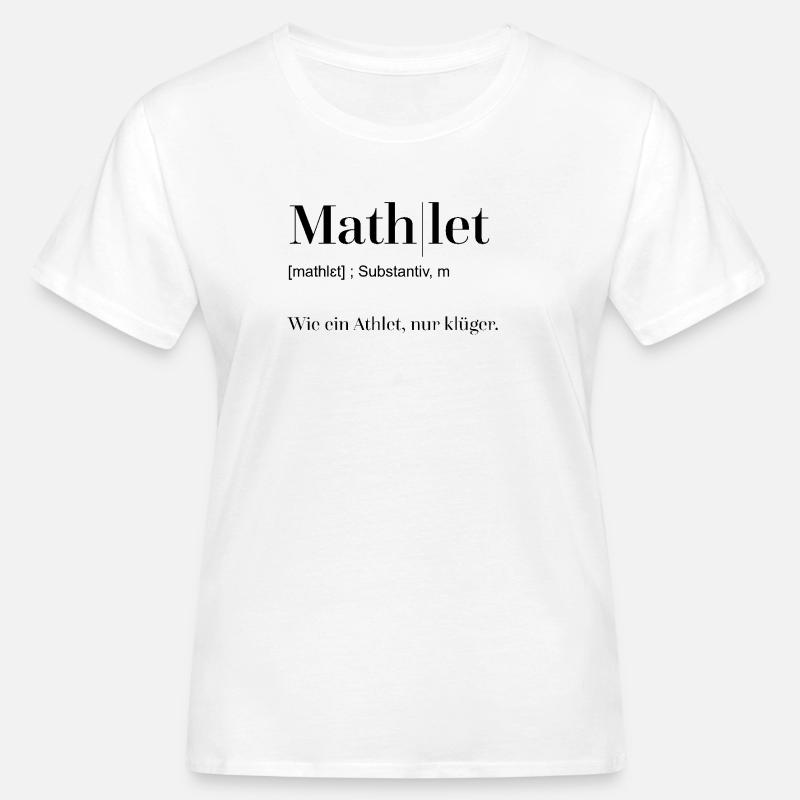Dictionnaire Mathlet - T-shirt bio Femme - blanc