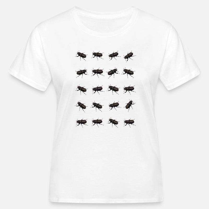 Stag Pattern - Women's Organic T-Shirt - white