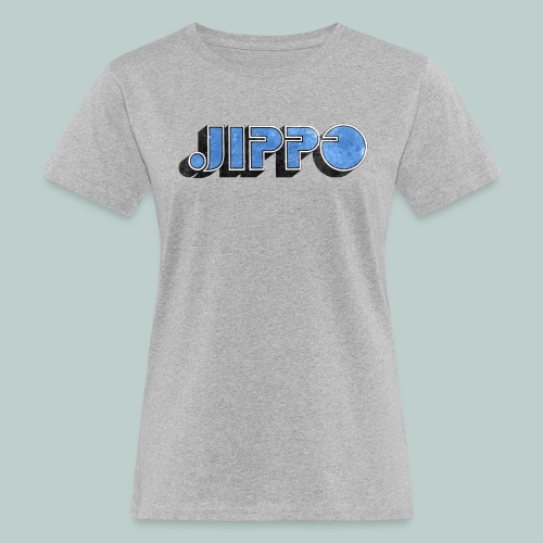 JIPPO LOGO (blue) - Naisten luonnonmukainen t-paita
