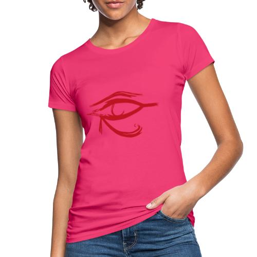 Horus Auge Rot - Frauen Bio-T-Shirt