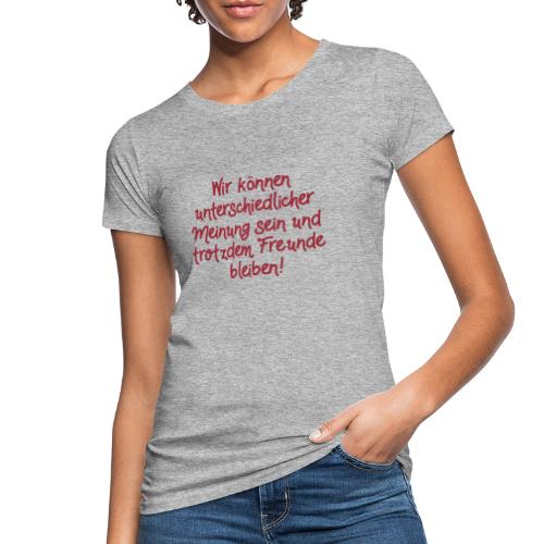 Unterschiedliche Meinung - rot - Frauen Bio-T-Shirt