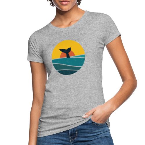 Whale in the sun eroded - Vrouwen Bio-T-shirt