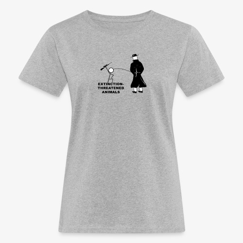 Pissing Man against hunting for endangered animals - Frauen Bio-T-Shirt