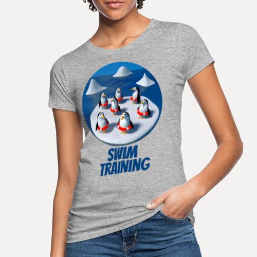 Penguins at swimming lessons - Women's Organic T-Shirt