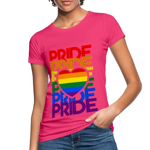 Pride Love Rainbow Heart - Frauen Bio-T-Shirt