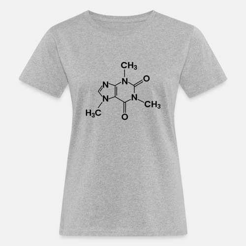 Caffeine chemical structure - Women's Organic T-Shirt