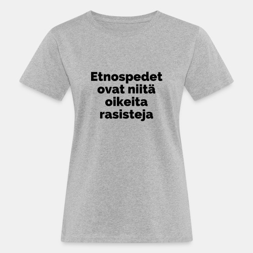 Etnospedet (musta) - Naisten luonnonmukainen t-paita