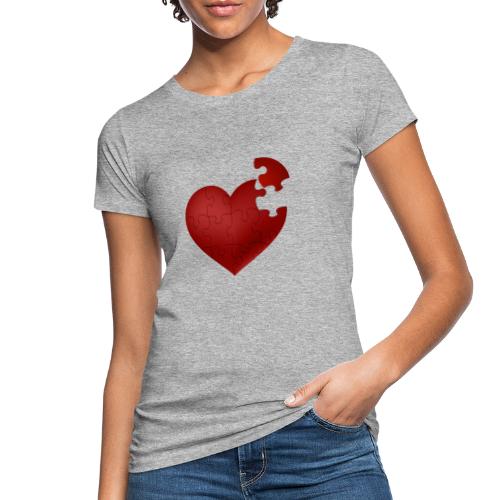 Coeur en puzzle - T-shirt bio Femme