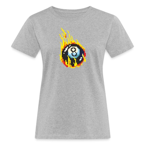 Pixelart No. 2 (Burning 8-Ball) - Farbe/colour - Frauen Bio-T-Shirt