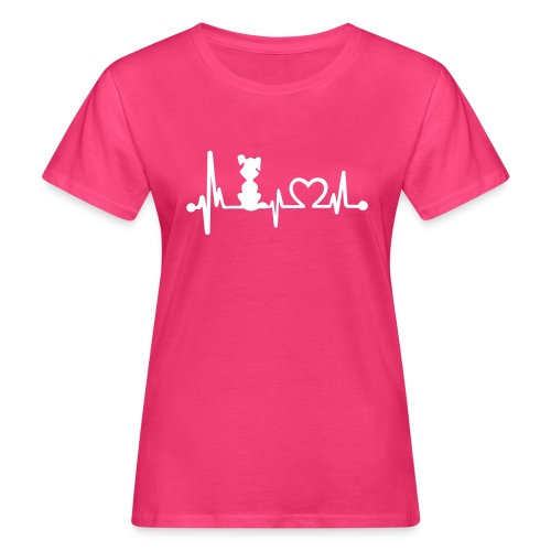 Vorschau: dog heart beat - Frauen Bio-T-Shirt
