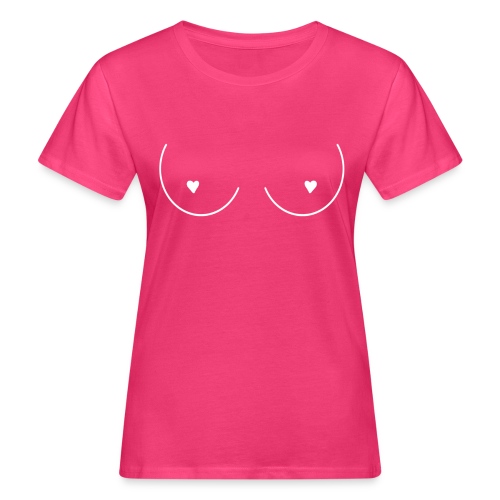 Boobies Herz Nippel n°2 - Frauen Bio-T-Shirt