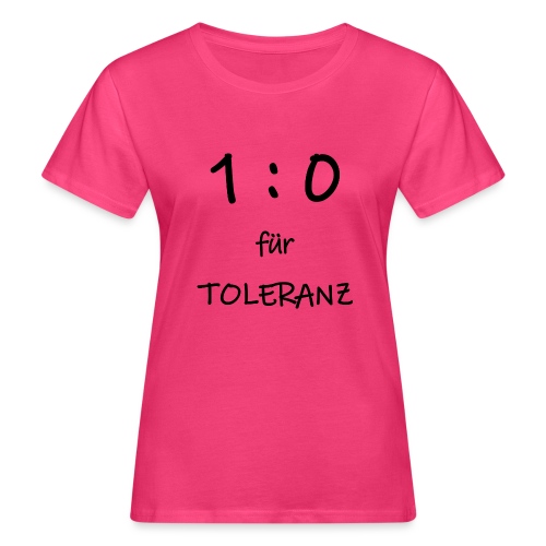 TOLERANZ in Führung - Frauen Bio-T-Shirt