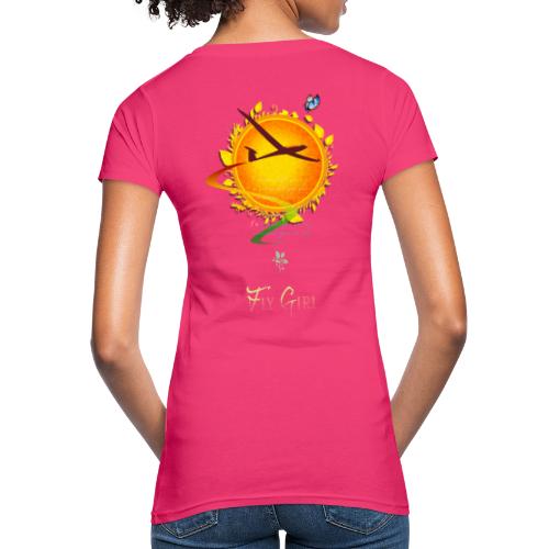 Premium Edition FlyGirl (Front & Back) - Frauen Bio-T-Shirt