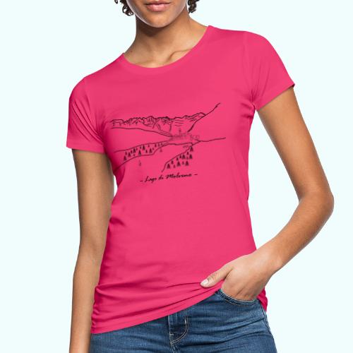 Lago di Molveno (Nero) - T-shirt ecologica da donna