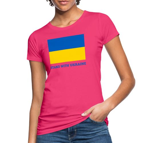 Stand with Ukraine Flagge Support & Solidarität - Frauen Bio-T-Shirt