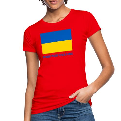 Stand with Ukraine Flagge Support & Solidarität - Frauen Bio-T-Shirt
