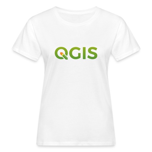 QGIS text logo - Women's Organic T-Shirt