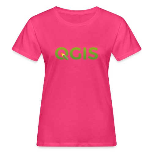 QGIS text logo - Women's Organic T-Shirt